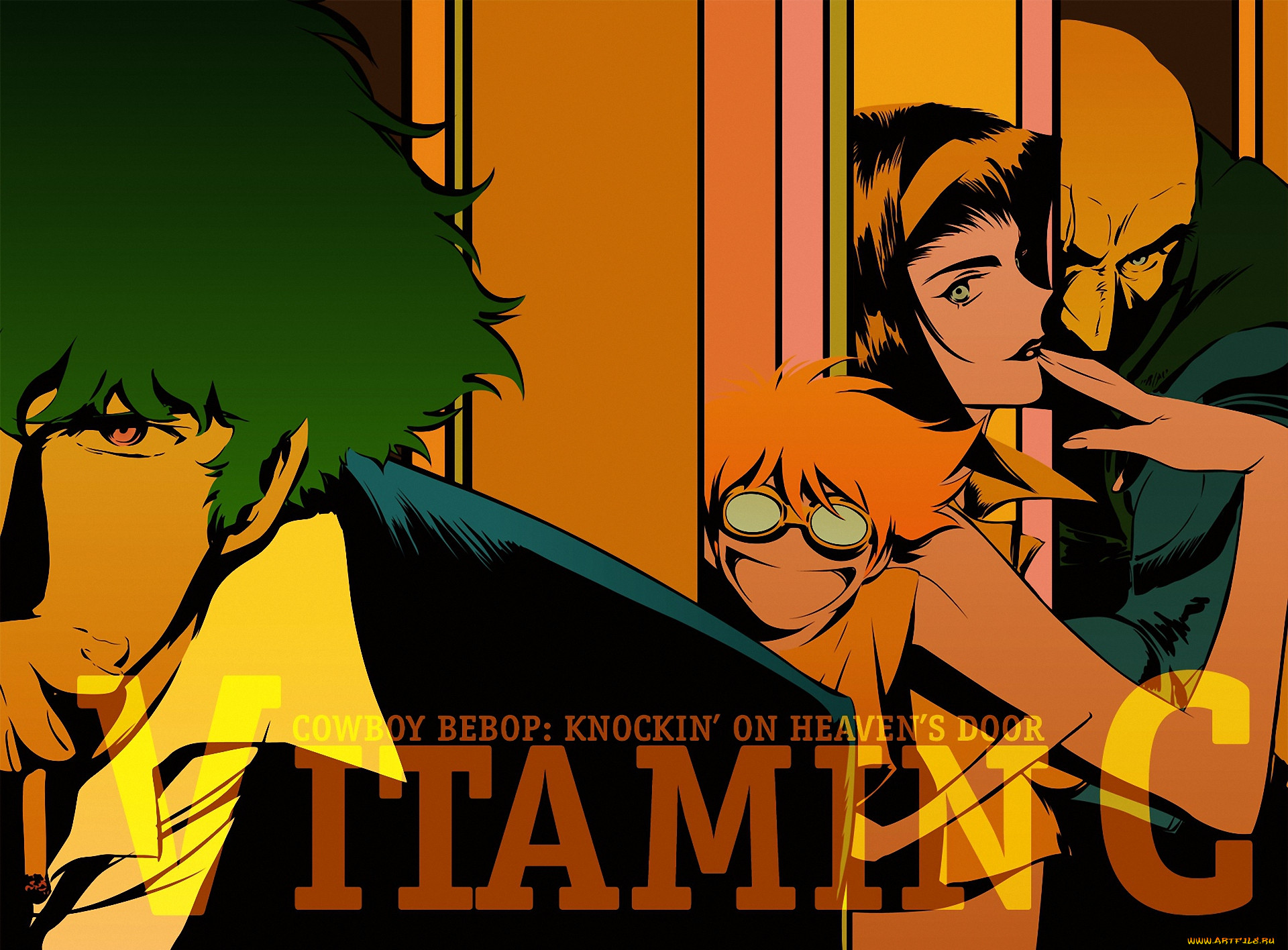 , cowboy bebop, ed, faye, jet, spike